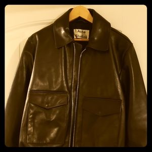 Black Acne Studios Leather Jacket